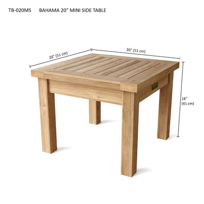 Bahama 20" Mini Side Table