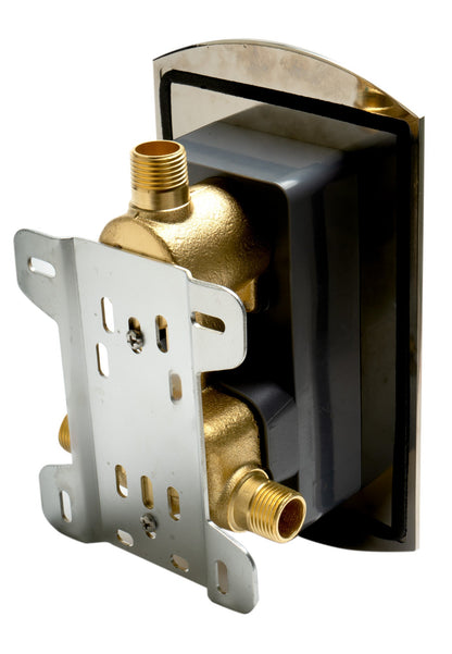 ALFI brand AB3809 Round Knob 1 Way Thermostatic Shower Mixer