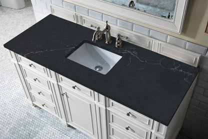 Bristol 60" Single Vanity Cabinet, Bright White
