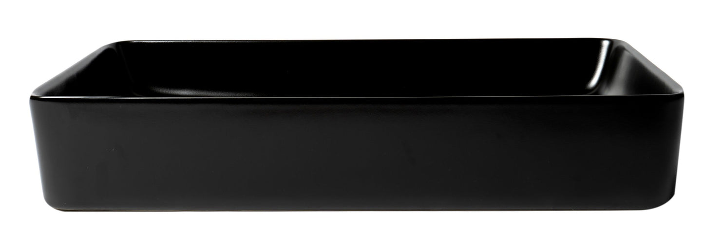 ALFI brand ABC902 24" Modern Rectangular Above Mount Ceramic Sink