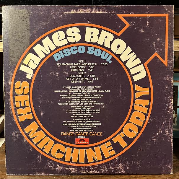 Sex Machine Today (VINYL) | Very Good Plus Plus (VG++) Very Good (VG)