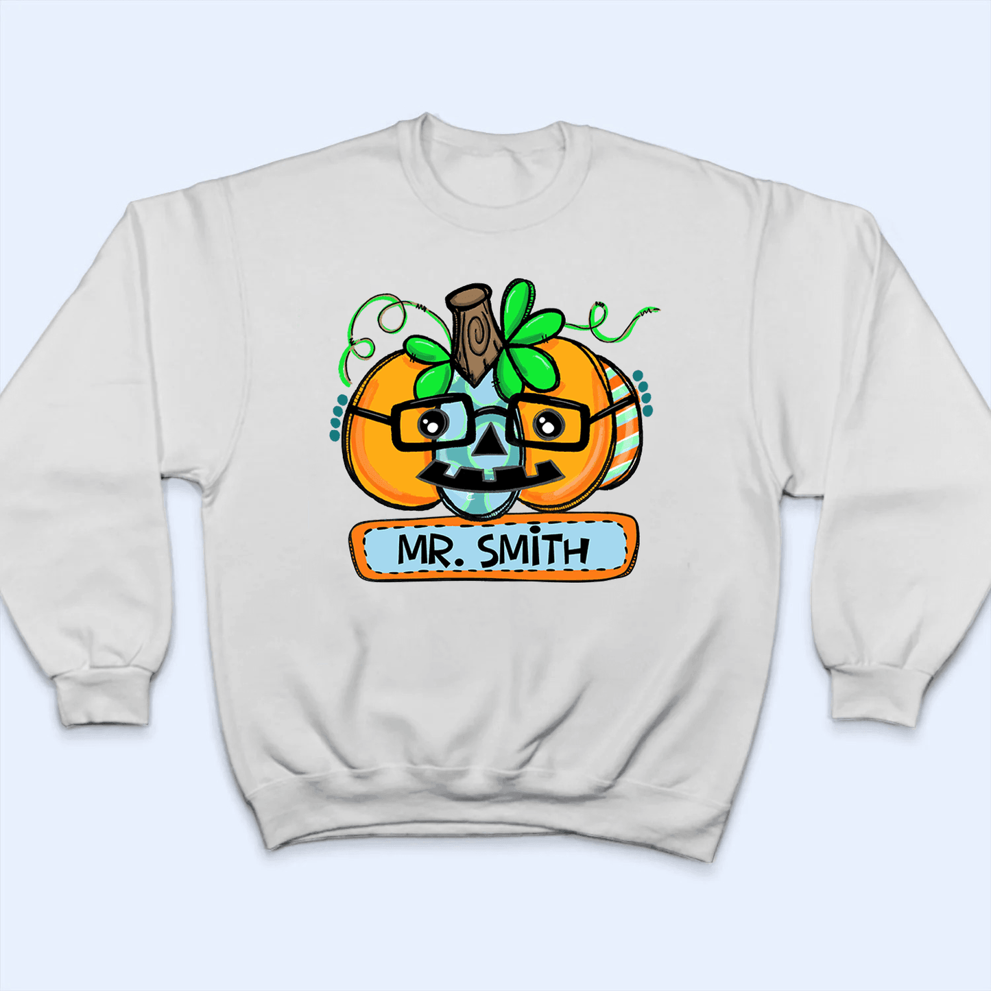 Funny Pumpkin Halloween With Name - Personalized Custom T Shirt - Birthday, Loving, Funny Gift for Teacher, Kindergarten, Preschool, Pre K, Paraprofessional