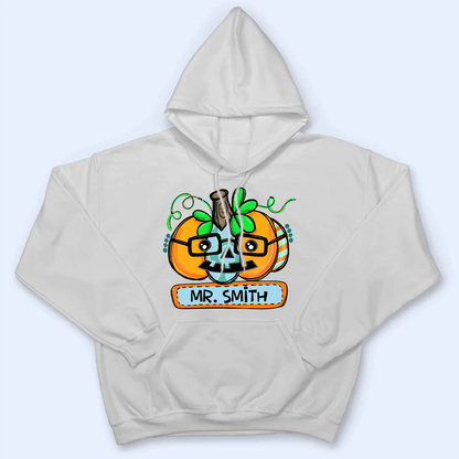 Funny Pumpkin Halloween With Name - Personalized Custom T Shirt - Birthday, Loving, Funny Gift for Teacher, Kindergarten, Preschool, Pre K, Paraprofessional