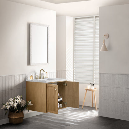 Laurent 30" Single Vanity Cabinet, Light Natural Oak
