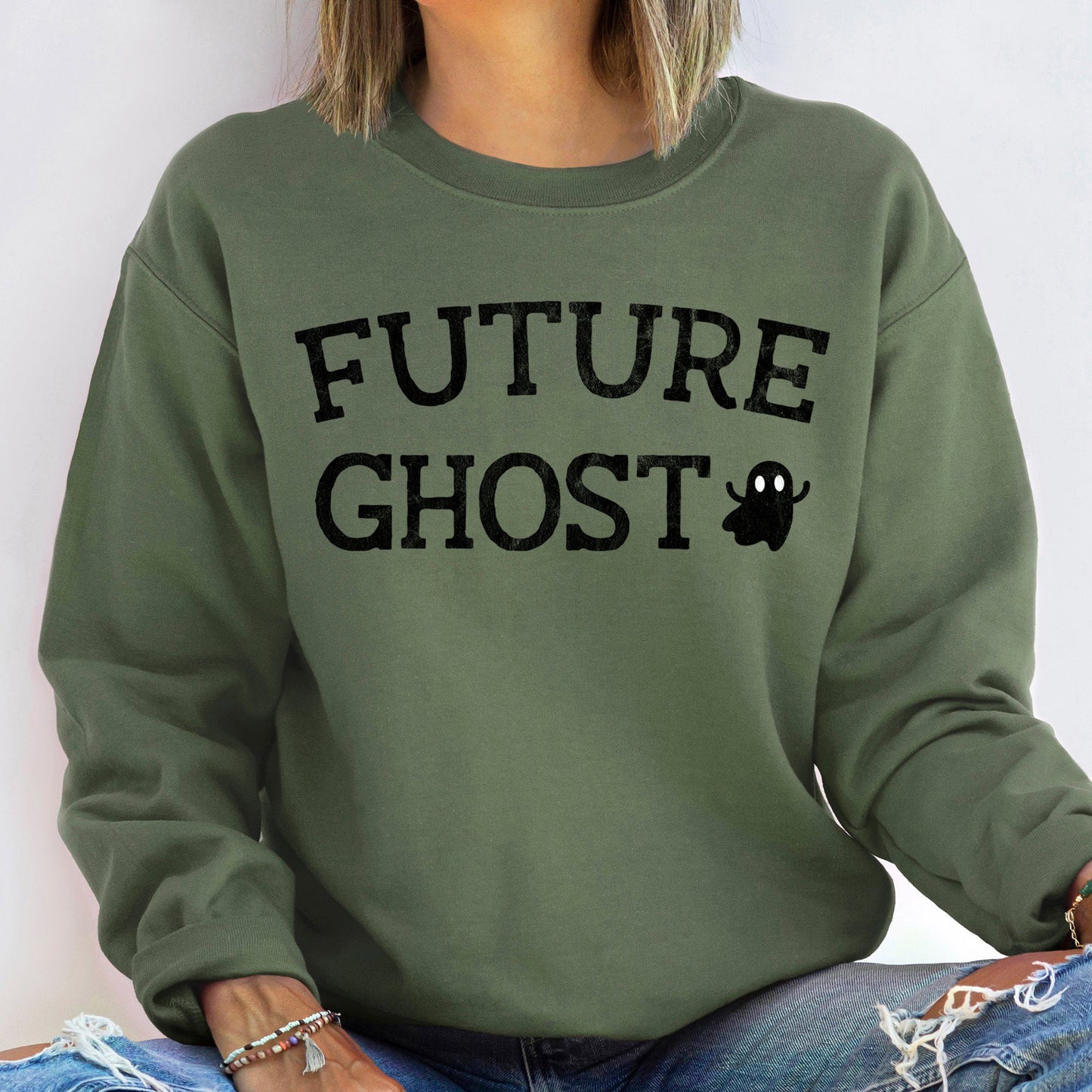 Future Ghost Halloween Sweatshirt