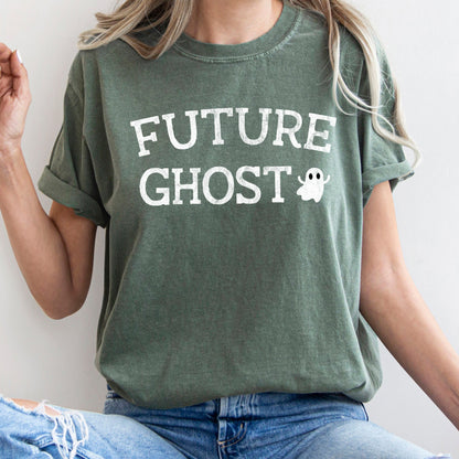Future Ghost Retro Halloween Comfort Colors Tshirt