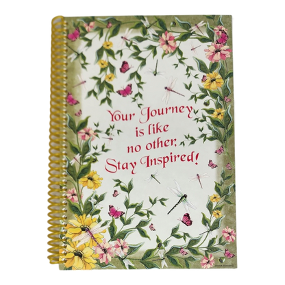 Wirebound 6X9 Unlined Journal - Butterflies and Dragonflies