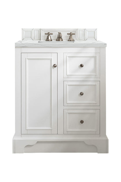 De Soto 30" Single Vanity Cabinet, Bright White