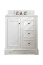 De Soto 30" Single Vanity Cabinet, Bright White