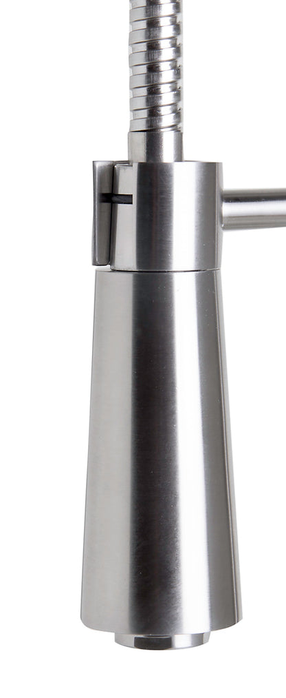 ALFI brand  AB2039 Solid Stainless Steel Commercial Spring Kitchen Faucet