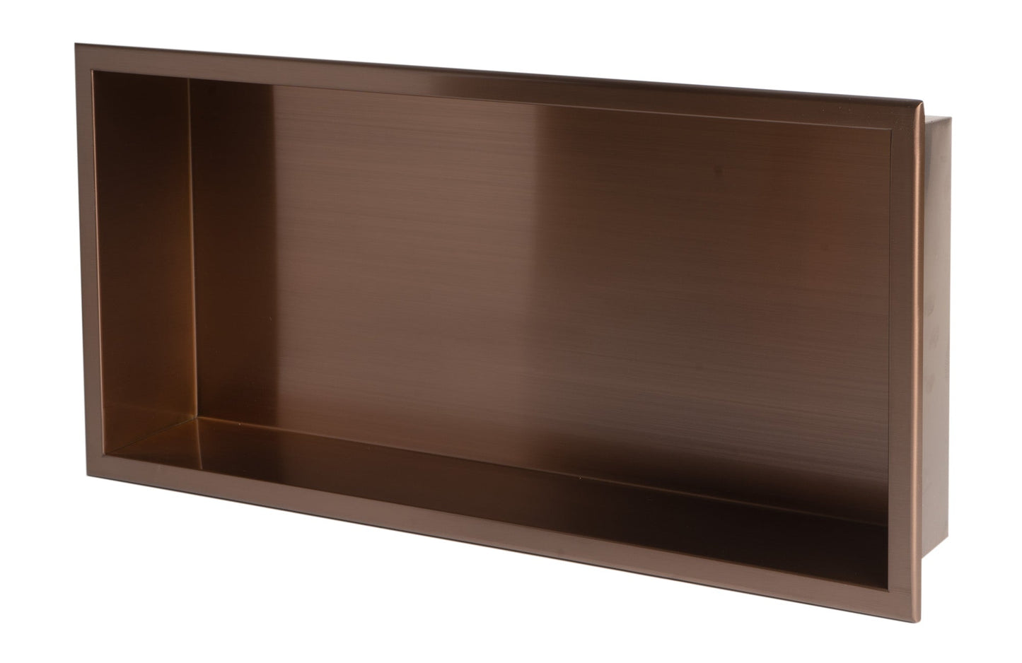 ALFI brand ABNP2412 24" x 12" Stainless Steel Horizontal Single Shelf Shower Niche
