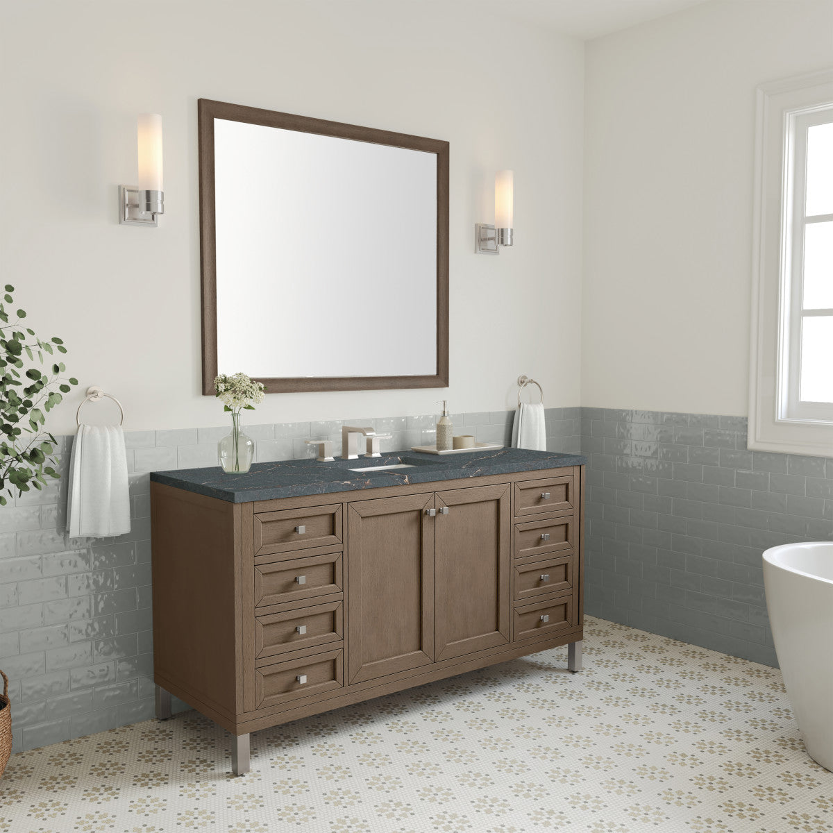 Chicago 60" Single Vanity Cabinet