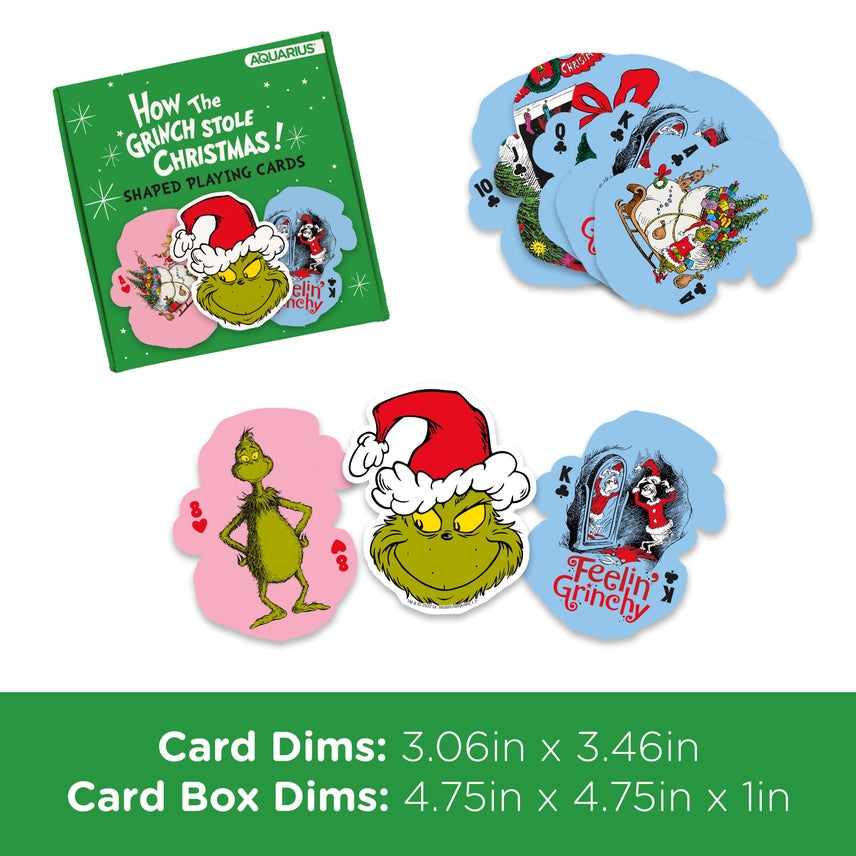 The Grinch Christmas Shaped Playing Cards