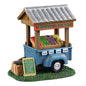 Model of a farm fresh stand with vegetables and pricing on a white background