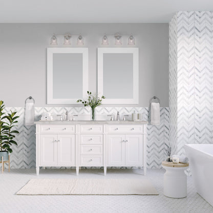 Brittany 60" Double Vanity in Bright White