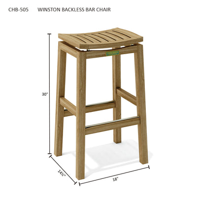 Winston Backless Bar Chair