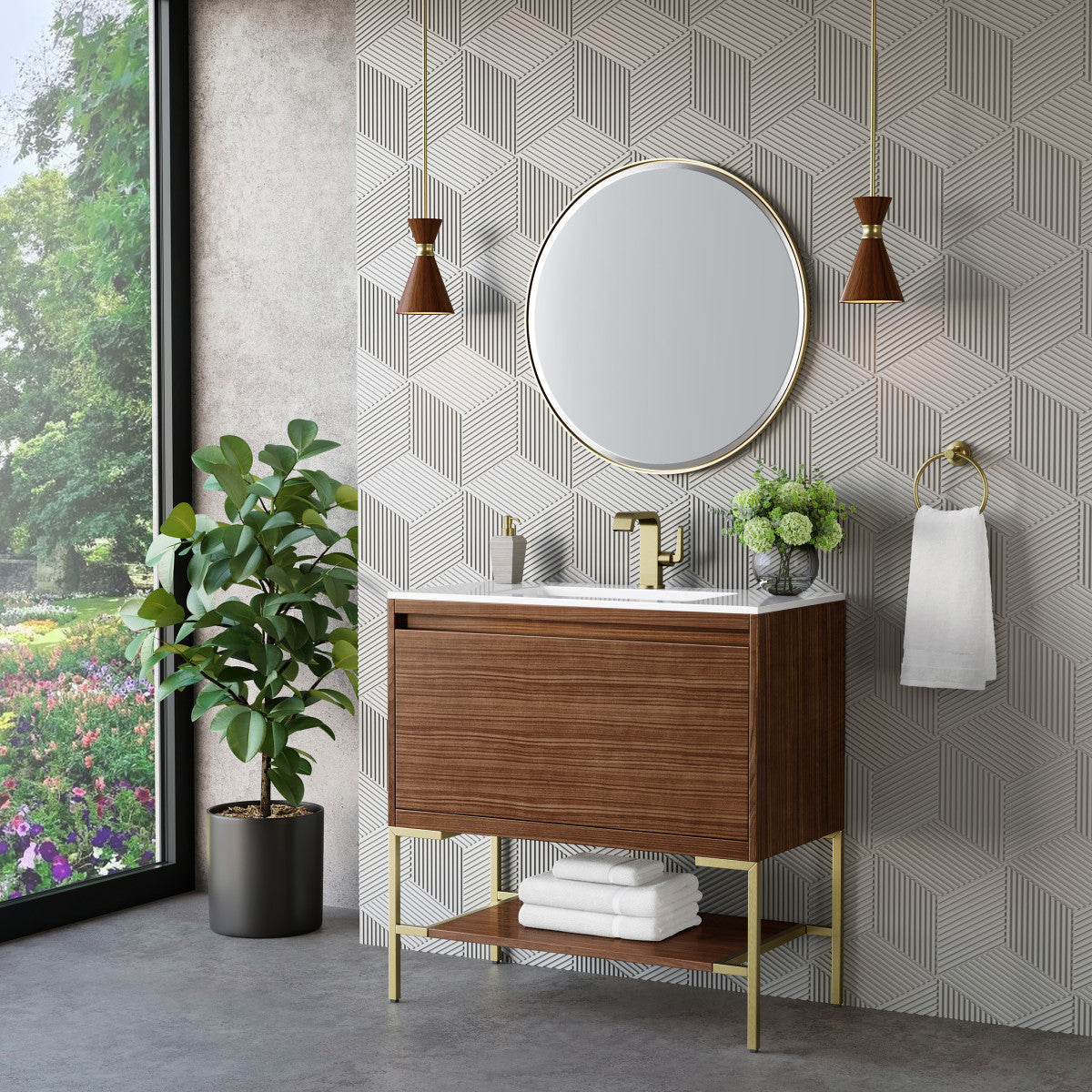 Mantova 35.4" Single Vanity Cabinet