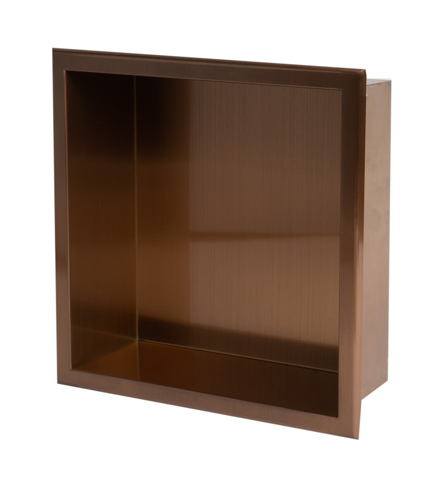 ALFI brand ABNP1212 12" x 12" Stainless Steel Square Single Shelf Shower Niche