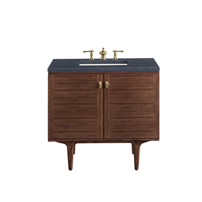 Amberly 36" Single Vanity Cabinet, Mid-Century Walnut
