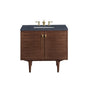 Amberly 36" Single Vanity Cabinet, Mid-Century Walnut