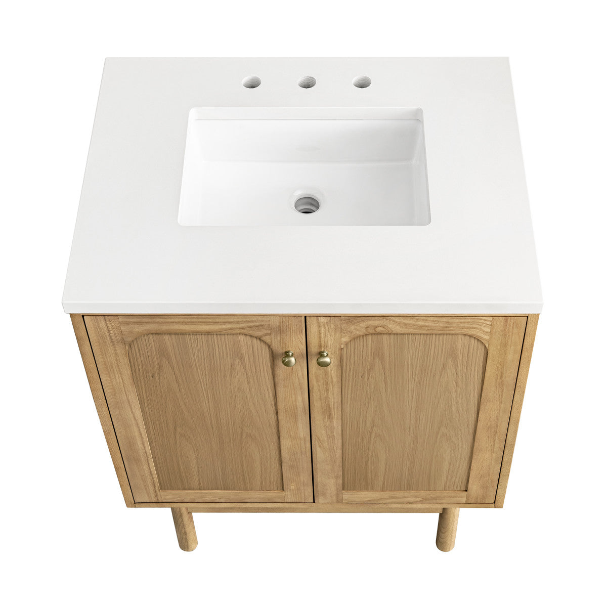 Laurent 30" Single Vanity Cabinet, Light Natural Oak