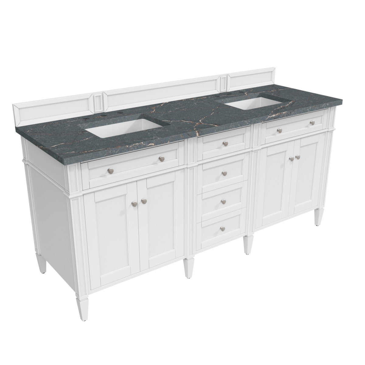Brittany 72" Double Vanity in Bright White