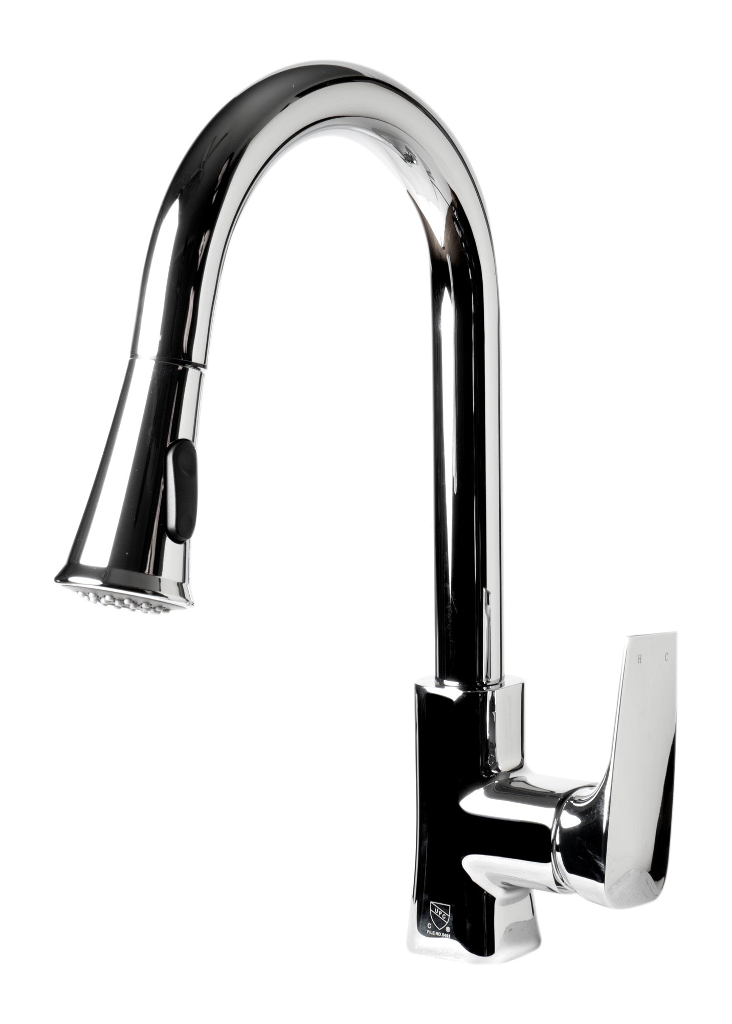 ALFI brand ABKF3889 Square Gooseneck Pull Down Kitchen Faucet