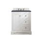 De Soto 30" Single Vanity Cabinet, Bright White