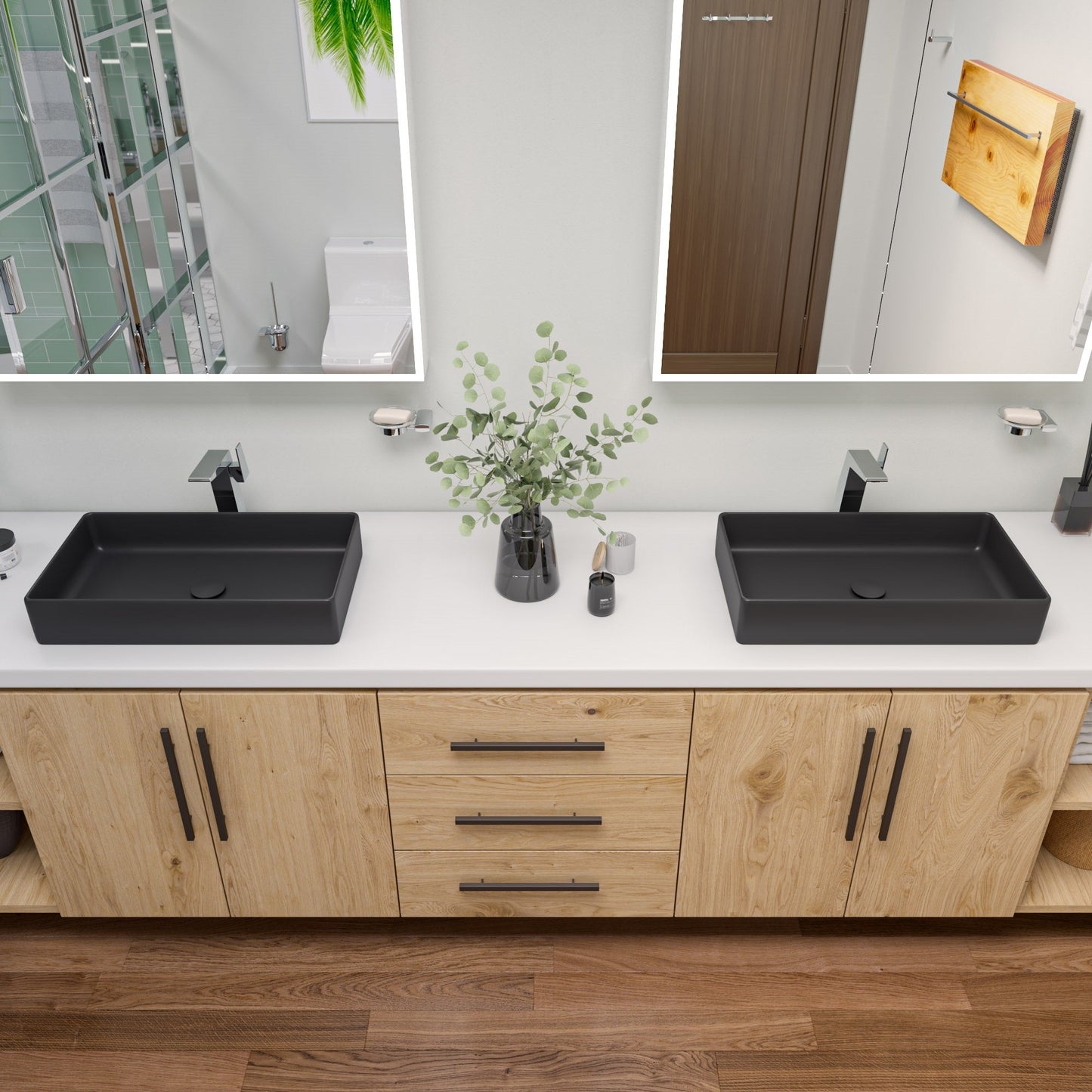 ALFI brand AB9503 6 Piece Matching Bathroom Accessory Set