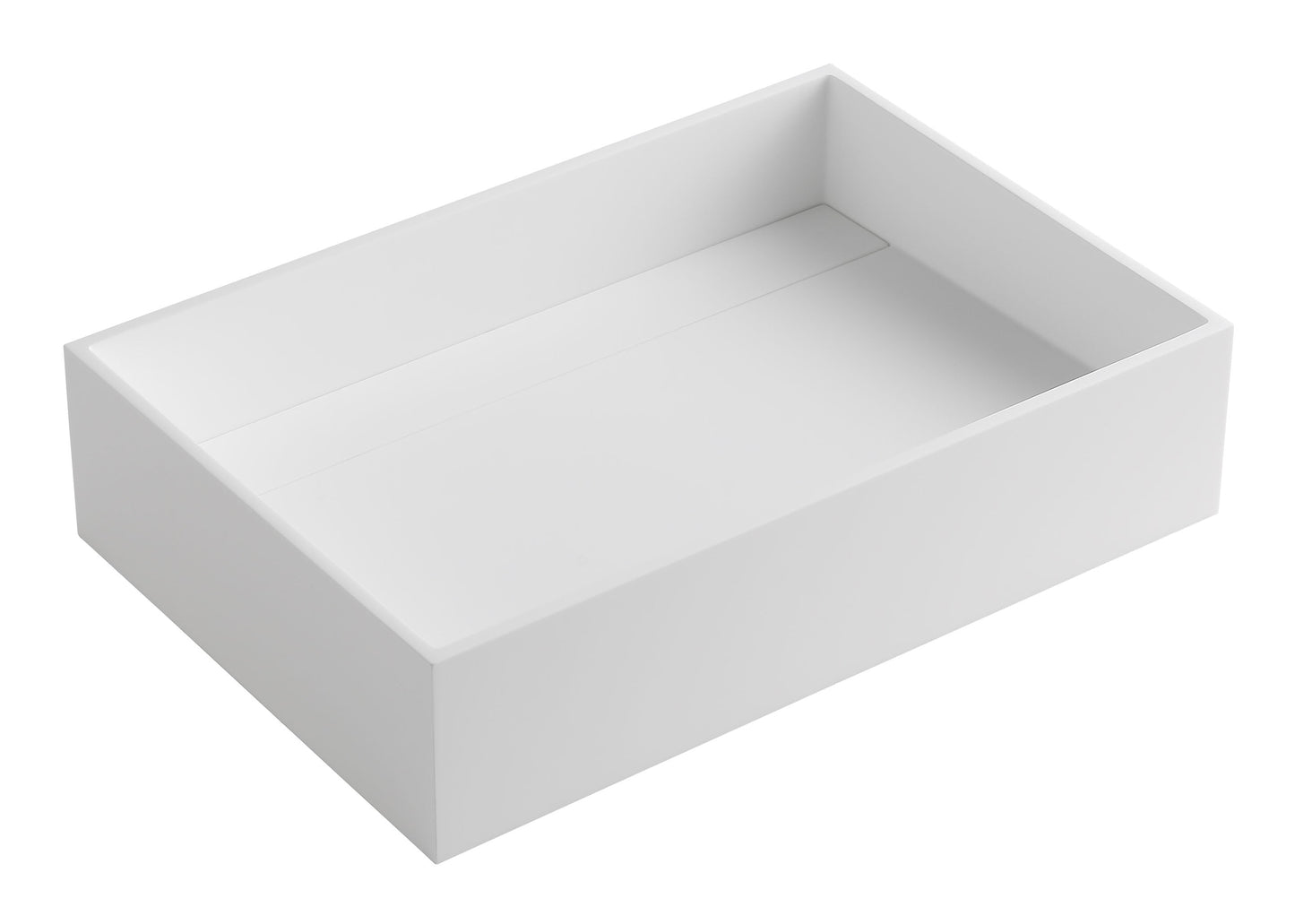 ALFI brand  ABRS2014 20" x 14" White Matte Solid Surface Resin Sink