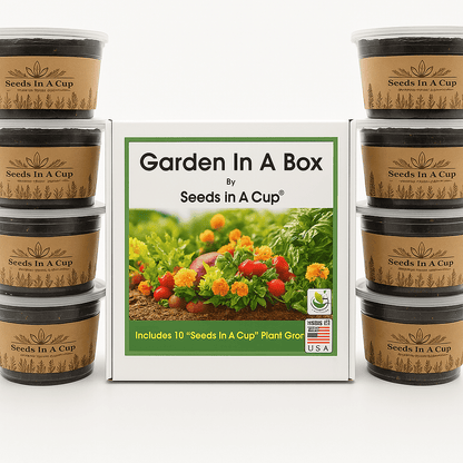 Garden in A Box by Seeds In A Cup® - Choose 5 Vegetable & Herb Kits