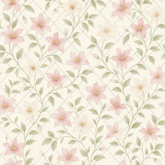 Garden Trellis Wallpaper