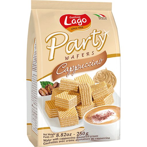 Gastone Lago Cappuccino Wafers Party Bag, 8.82 Oz