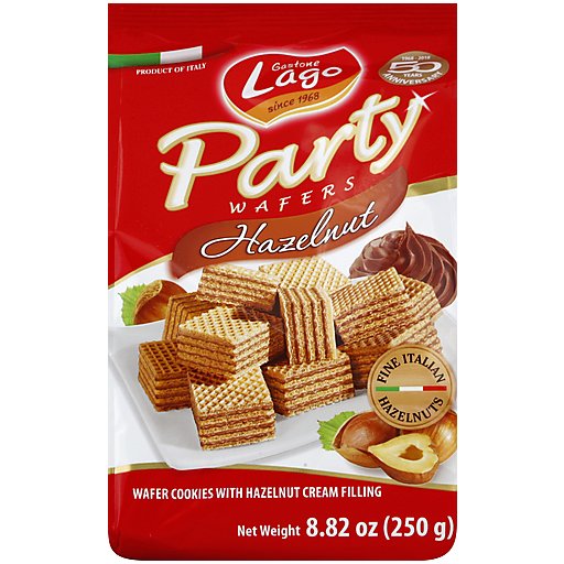 Gastone Lago Hazelnut Wafers Party Bag, 8.82 Oz