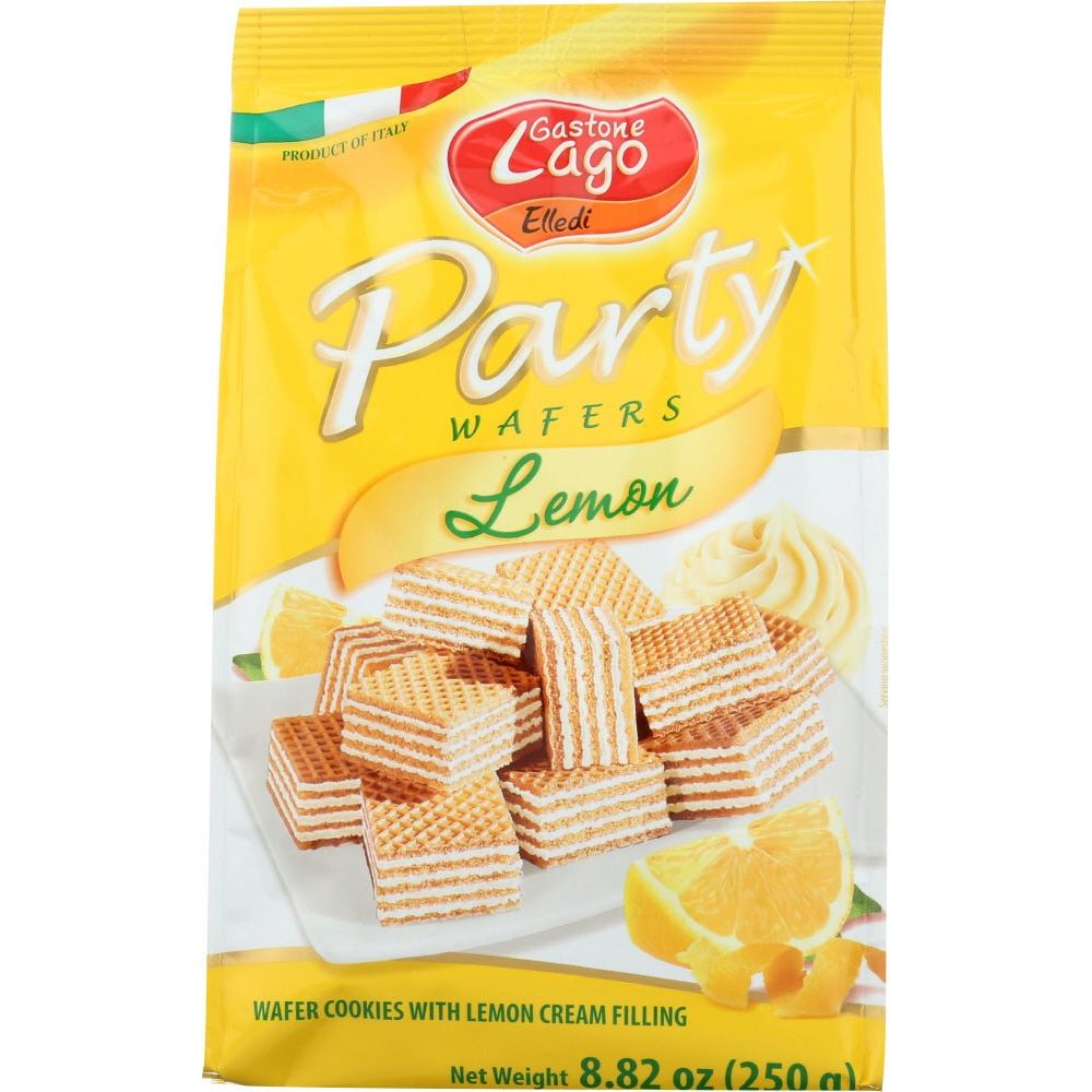 Gastone Lago Party Wafers Lemon Cream Filling 8.82 Oz, 250g