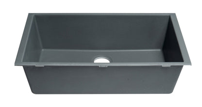 ALFI brand AB3322UM 33" Single Bowl Undermount Granite Composite Kitchen Sink
