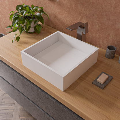 ALFI brand  ABCO1019 4 Piece Solid Concrete Gray Matte Bathroom Accessory Set