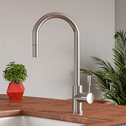 ALFI brand AB2028 Single Hole Pull Down Kitchen Faucet