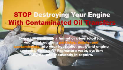 OilSafe |  Stretch Spout  | Controlled-Flow Oil Transfer Lid