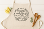 Generated Kitchen + Metal branded teacher apron