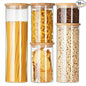 Glass Canister Set & Bamboo Lid