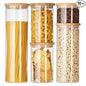 Glass Canister Set & Bamboo Lid by GENICOOK