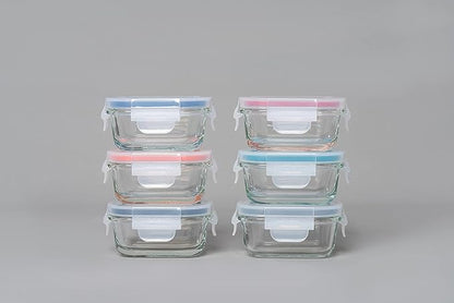 Mini Glass Container Set - Rectangular