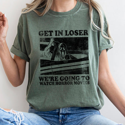 Get In Loser Retro Halloween Comfort Colors Tshirt