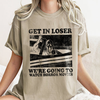 Get In Loser Retro Halloween Comfort Colors Tshirt