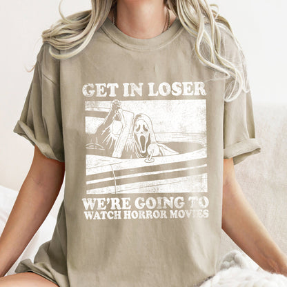 Get In Loser Retro Halloween Comfort Colors Tshirt