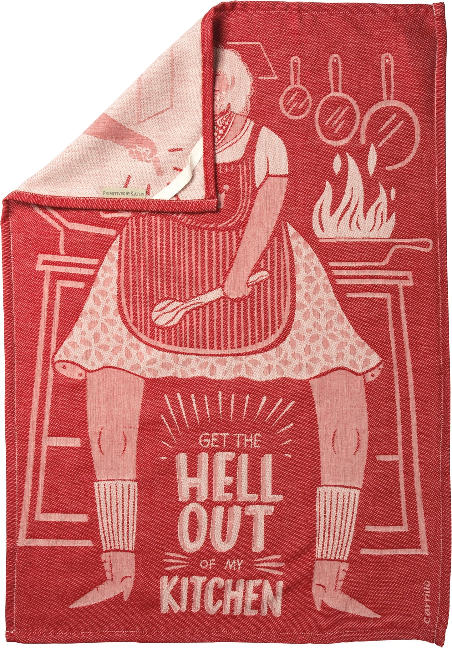 Get The Hell Out of My Kitchen Dish Cloth Towel | Novelty Tea Towel
