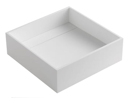ALFI brand  ABRS14S 14" Square White Matte Solid Surface Resin Sink