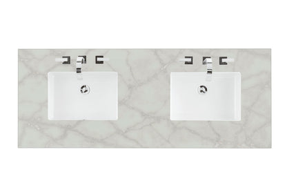 60" Double Top, 3 CM Silestone w/ Sink