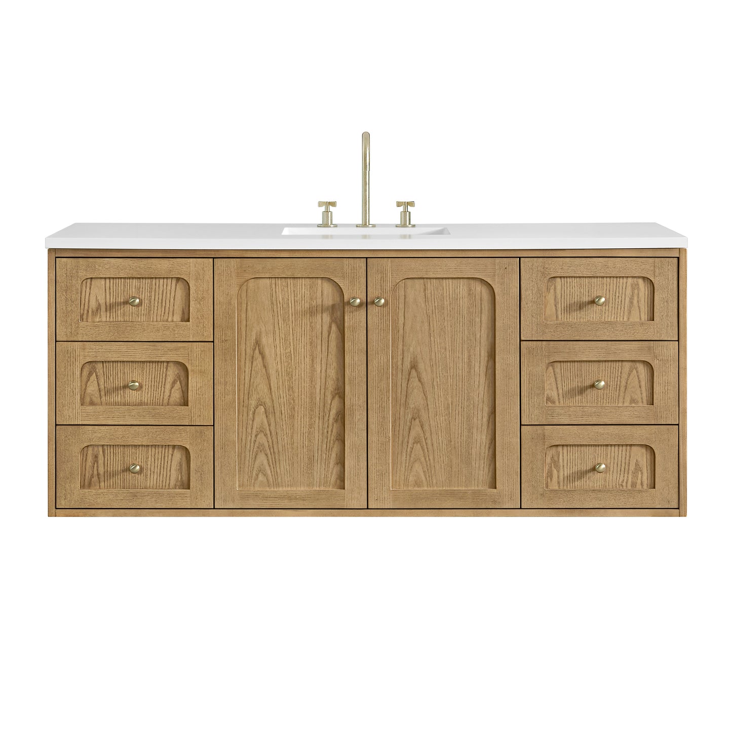 Laurent 60" Single Vanity, Light Natural Oak